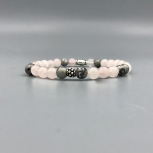 Jasper-jaspis-rozenkwarts-rosequartz-bracelet-armband